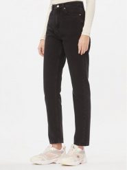 Calvin Klein Jeans Jeansy Authentic J20J222118 Czarny Straight Fit. Czarne jeansy Calvin Klein Jeans, bez wzorów, z bawełny. Za 299.99 zł.