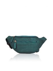 Bellicci Skórzana saszetka "Elliot" w kolorze zielonym - 30 x 14 x 8 cm rozmiar: onesize. Zielone nerki i saszetki Bellicci, bez wzorów, z materiału, sportowe, bez dodatków. Za 173.99 zł.