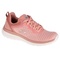 Buty sportowe Sneakersy damskie, Skechers Bountiful - Quick Path. Czerwone buty sportowe lifestyle Skechers, bez wzorów, z materiału, sportowe, bez zapięcia, skechers sport. Za 169.00 zł.