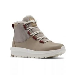 Buty damskie Columbia Moritza Y. Brązowe buty trekkingowe Columbia, na zimę, bez zapięcia. W wyprzedaży za 509.00 zł.