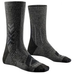 Skarpetki X-Socks Perform Merino Crew. Czarne skarpetki X BIONIC, bez wzorów, z materiału. Za 160.40 zł.