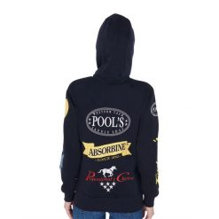 Damska bluza jeździecka Pool's Multilogo. Niebieskie bluzy z kapturem POOL'S, s, bez wzorów, z bawełny, z kapturem, do jazdy konnej. Za 576.46 zł.