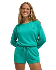 Spodenki dresowe dla Kobiety SURFING BY MOONLIGHT Zielony. Zielone szorty sportowe Roxy, bez wzorów, z dresówki. Za 169.99 zł.