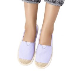 Fioletowe espadryle damskie Tanner. Fioletowe espadryle bez wzorów, bez obcasa. Za 78.33 zł.