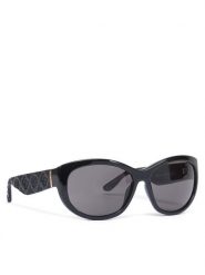 Guess Okulary przeciwsłoneczne GU00131 Czarny. Czarne okulary przeciwsłoneczne Guess, z aplikacjami, z tworzywa sztucznego, plastikowe. Za 419.99 zł.