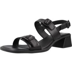 Sandały CAMPER KORA SANDAL Czarny. Czarne sandały Camper, bez wzorów, ze skóry, bez obcasa, bez zapięcia. Za 571.00 zł.