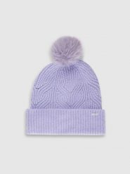 4F Czapka zimowa z pomponem damska - fioletowa S. Fioletowe czapki zimowe 4f, bez wzorów, z materiału, biznesowe. Za 69.99 zł.