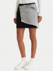 Karl Lagerfeld Jeans Spódnica jeansowa B1W12015 Szary Regular Fit. Szare spódnice Karl Lagerfeld Jeans, s, bez wzorów, z bawełny. Za 569.99 zł.