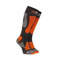 Skarpety X-SOCKS SKI TOURING SILVER 4.0 Orange Grey. Brązowe skarpetki X-Socks, bez wzorów. Za 90.00 zł.