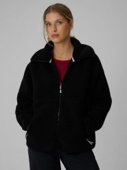 4F Polar sherpa loose ze stójką damski - czarny M. Czarne bluzy z polaru 4f, m, bez wzorów, z polaru, trekkingowe. Za 199.99 zł.