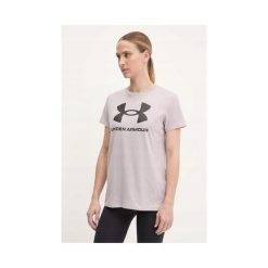 Koszulka Damska T-Shirt Damski Sportowy Under Armour Rival Logo Ss Xxl. Czerwone t-shirty sportowe Under Armour, xxl, bez wzorów, bez ramiączek, do biegania. W wyprzedaży za 63.39 zł.