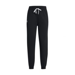 Spodnie Dresowe Under Armour Ua Rival Terry Jogger Damskie. Czarne spodnie sportowe Under Armour, bez wzorów, z dresówki, na fitness i siłownię. Za 258.50 zł.