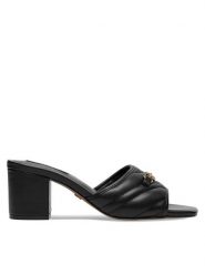 Nine West Klapki 123AL0687 Czarny. Czarne klapki Nine West, bez wzorów, z syntetyku, bez obcasa, bez zapięcia. Za 229.99 zł.