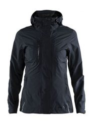 Craft Kurtka przeciwdeszczowa "Urban" w kolorze czarnym rozmiar: S. Czarne kurtki przeciwdeszczowe Craft, m, bez wzorów, bez kaptura, outdoorowe. Za 217.23 zł.