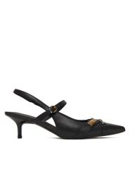 PINKO Czółenka Gloria 18 SD0489 P003 Czarny. Czarne czółenka Pinko, bez wzorów, ze skóry, bez obcasa, bez zapięcia. Za 1,099.00 zł.