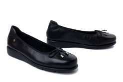 MACIEJKA P6504-01/00-1 czarny, baleriny damskie. Czarne baleriny Maciejka, bez wzorów, bez obcasa, bez zapięcia. Za 249.90 zł.