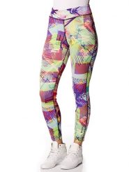 Reebok Legginsy funkcyjne z kolorowym wzorem rozmiar: L. Legginsy Reebok, z aplikacjami, z materiału. Za 150.95 zł.