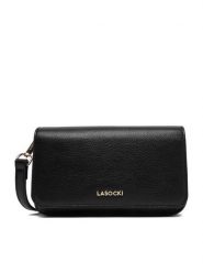 Lasocki Torebka CEO-LSK-L-006-09 Czarny. Czarne listonoszki Lasocki, bez wzorów, z materiału, bez dodatków. Za 129.99 zł.