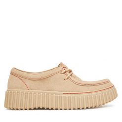 Półbuty Clarks. Półbuty wsuwane Clarks, bez wzorów, bez obcasa, na płaskiej podeszwie. Za 429.99 zł.