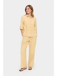 SAINT TROPEZ Koszula w kolorze beżowym rozmiar: L. Brązowe koszule Saint Tropez, l, bez wzorów, z bawełny, bez kołnierzyka, bez ramiączek. Za 114.95 zł.