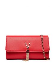 Valentino Torebka Divina VBS1R401G Czerwony. Czerwone kopertówki Valentino, bez wzorów, ze skóry, wizytowe, bez dodatków. Za 399.99 zł.