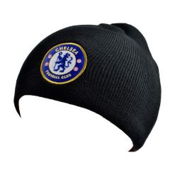Czapka zimowa Chelsea Londyn - licencjonowana. Czarne czapki zimowe CHELSEA, bez wzorów, sportowe. Za 97.99 zł.