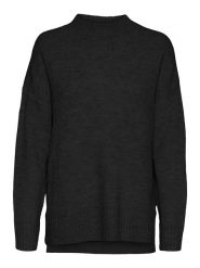 Vero Moda Sweter "Lefile" w kolorze czarnym rozmiar: XL. Czarne swetry Vero Moda, xl, bez wzorów, bez ramiączek. Za 74.81 zł.