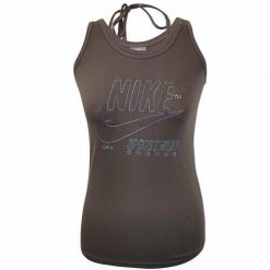 Koszulka sportowa damska Nike 218544074. Brązowe t-shirty sportowe Nike, xs, bez wzorów, bez ramiączek. Za 125.00 zł.