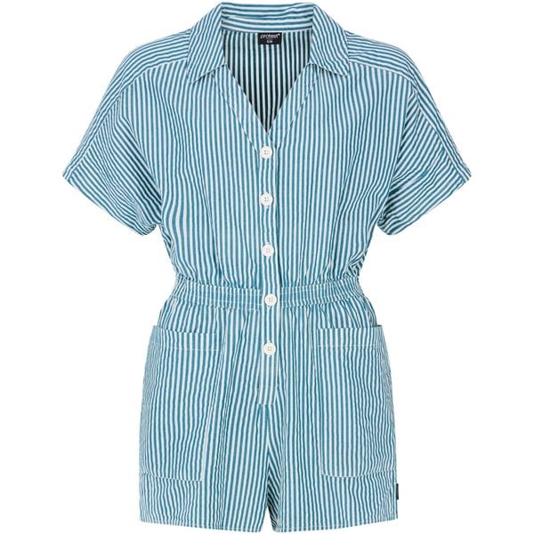 Kombinezon z krótkimi nogawkami damski PROTEST PRTAlexi. Niebieskie kombinezony Protest, m, bez wzorów, bez kołnierzyka, bez ramiączek, krótkie. W wyprzedaży za 287.99 zł.