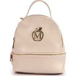 Plecak damski Manzana M76 pudrowy róż. Czerwone plecaki Manzana, bez wzorów, bez dodatków. Za 83.99 zł.