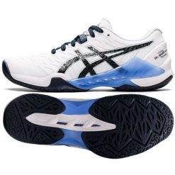 Buty do piłki ręcznej Asics Blast Ff 2 W 1072A046 103 białe białe. Białe buty treningowe ASICS, bez wzorów, z gumy, bez zapięcia, do piłki ręcznej. Za 759.73 zł.