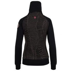 Damska bluza dresowa Kilpi Zovia. Czarne bluzy Kilpi, bez wzorów, z bawełny, bez kaptura, trekkingowe. Za 170.50 zł.