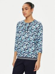 Olsen Bluzka 11104986 Niebieski Regular Fit. Niebieskie bluzki Olsen, bez wzorów, z wiskozy, bez kołnierzyka, bez ramiączek. Za 229.99 zł.