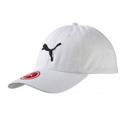 Czapka Z Daszkiem Dla Dorosłych Unisex Big Cat. Białe czapki z daszkiem Puma, bez wzorów. Za 65.99 zł.