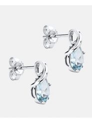 Revoni Złote kolczyki-wkrętki z topazami rozmiar: onesize. Niebieskie kolczyki Revoni, z topazem, złote. Za 761.99 zł.