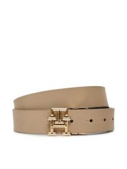 Tommy Hilfiger Pasek Damski Th Logo Rev 3.0 AW0AW17247 Granatowy. Niebieskie paski Tommy Hilfiger, bez wzorów, ze skóry. Za 259.99 zł.