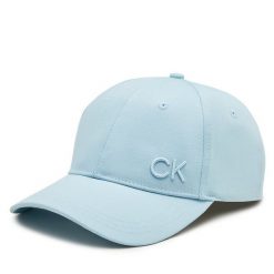 Czapka z daszkiem Calvin Klein. Niebieskie czapki z daszkiem Calvin Klein, bez wzorów. Za 109.99 zł.