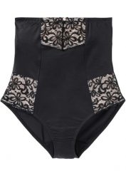 Figi shape, silny efekt modelowania sylwetki. Czarne bielizna modelująca bonprix, bez wzorów, z bawełny. Za 79.99 zł.