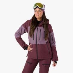 Kurtka narciarska Kobieta Swedemount Freeride Jacket wodoodporna. Czerwone kurtki narciarskie SWEDEMOUNT, bez wzorów, bez kaptura, narciarskie. Za 672.00 zł.