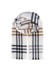 Jenny Fairy Szalik 4W4-007-AW24 Brązowy. Brązowe szaliki i kominy Jenny Fairy, bez wzorów, z poliesteru. Za 59.99 zł.