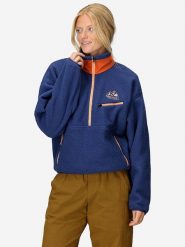 Marmot Bluza polarowa "E.C.O." w kolorze granatowym rozmiar: M. Niebieskie bluzy bez kaptura Marmot, m, bez wzorów, z polaru, bez kaptura. Za 225.05 zł.