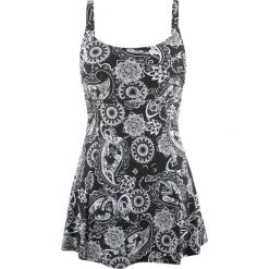 Sukienka kąpielowa wyszczuplająca bonprix czarno-biały. Bielizna modelująca marki bonprix. Za 129.99 zł.