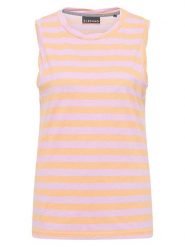 ELBSAND Top "Meevis" w kolorze pomarańczowo-jasnoróżowym rozmiar: M. Pomarańczowe topy ELBSAND, m, bez wzorów, z bawełny, bez kołnierzyka, bez ramiączek. Za 82.99 zł.