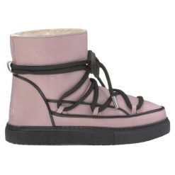 Buty Inuiki Full Leather Pastelle 70202-088 różowe. Czerwone śniegowce bez wzorów, ze skóry, bez zapięcia. Za 2,082.31 zł.