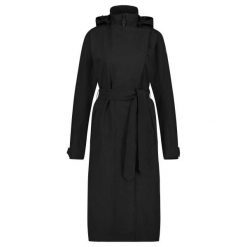Długa wodoodporna kurtka damska Agu Trench Coat. Czarne kurtki AGU, bez wzorów, sportowe, bez kaptura. W wyprzedaży za 745.00 zł.