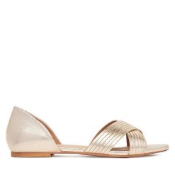 Baleriny Clara Barson. Żółte baleriny Clara Barson, bez wzorów, bez obcasa, bez zapięcia. Za 99.99 zł.