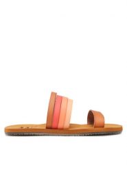 Billabong Klapki Sunny Isles C9FF17BIP2 Pomarańczowy. Brązowe klapki Billabong, bez wzorów, ze skóry, bez obcasa, bez zapięcia. Za 139.99 zł.