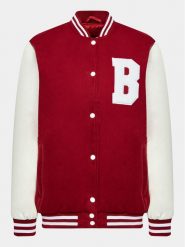 Brave Soul Kurtka bomber LJK-LUCYPKC Czerwony Regular Fit. Czerwone kurtki Brave Soul, bez wzorów, z syntetyku, bez kaptura. Za 339.99 zł.