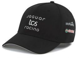 Czapka drużynowa Jaguar TCS Racing unisex czarna. Czarne czapki z daszkiem Erima, z aplikacjami, z materiału, eleganckie. Za 189.99 zł.