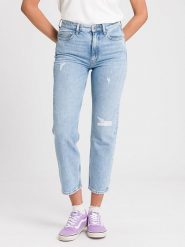 Cross Jeans Dżinsy - Regular fit - w kolorze błękitnym rozmiar: W28. Niebieskie jeansy Cross Jeans, z aplikacjami, z jeansu, klasyczne, z podwyższonym stanem. Za 79.03 zł.